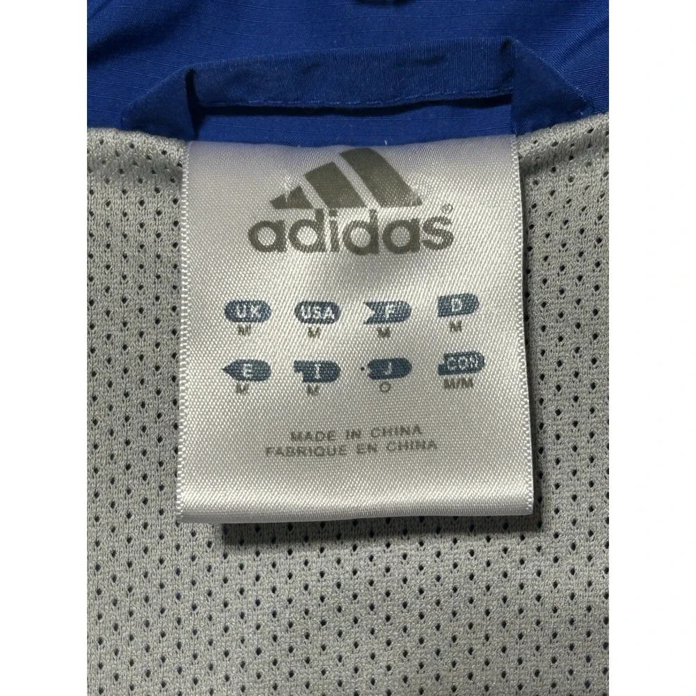 Adidas University Of‎ Kansas Jayhawks Track Jacket Climalite Windbreaker Sz Med